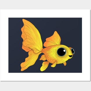 The little goldfish. Posters and Art